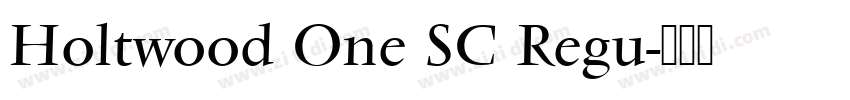 Holtwood One SC Regu字体转换